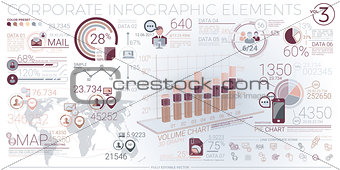 Colorful Corporate Infographic Elements