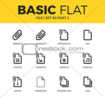 Basic set of file icons