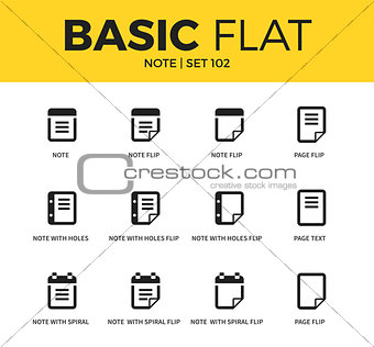 Basic set of Note icons
