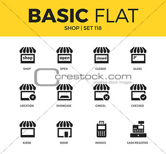 Basic set of Shop icons