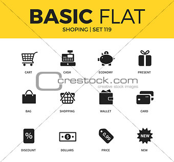Basic set of Shopping icons