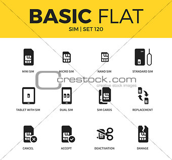 Basic set of SIM icons
