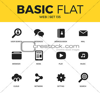 Basic set of web icons