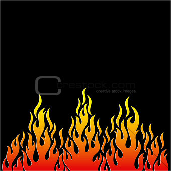 Colorful vector fire flame design