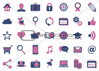 Modern vector social media icons