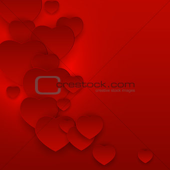 Valentine s Day Heart Symbol Gift Card. Love and Feelings Backgr