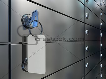 Safe deposit boxes and key