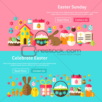 Easter Sunday Website Banners
