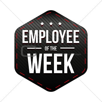 Employee of the Week vector badge