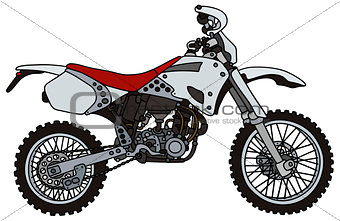 White terrain motorbike