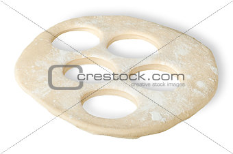 Roll dough with hole cut out