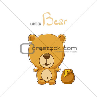 Cute cartoon bear
