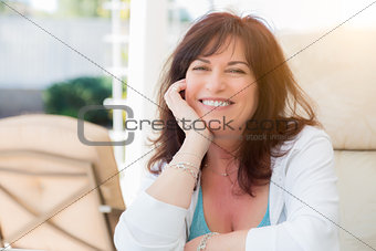 Attractive Middle Aged Woman Portrait