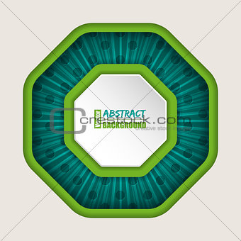 Abstract octagon brochure background