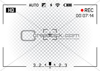 camera viewfinder transparent background