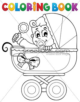 Coloring book baby theme image 5