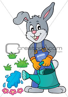 Rabbit gardener theme image 3