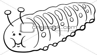 caterpillar character coloring page