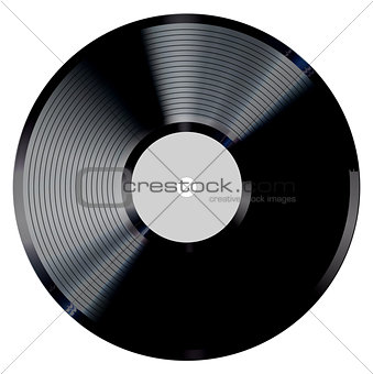 Vinyl record vector illustration.