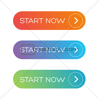 Start Now web button set