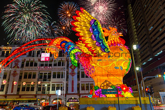 Singapore Chinatown 2017 Lunar New Year Fireworks