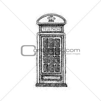 Dotwork London Telephone Box