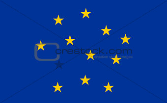Abstract Flag of European Union with blended stars.