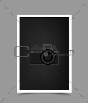 a4 paper photo icon vertical