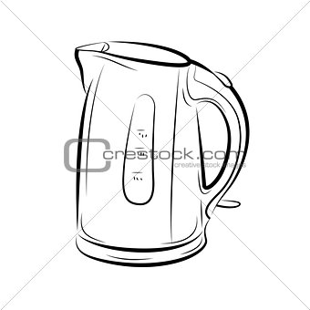 Drawing of the teapot kettle
