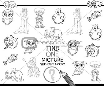 find single image coloring page