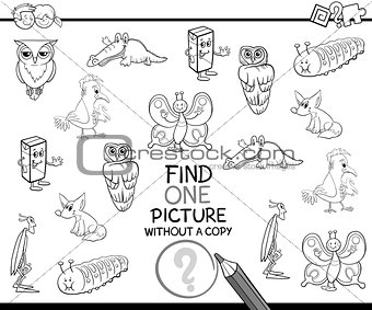 single picture coloring page