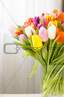 bouquet of Mix tulips flowers