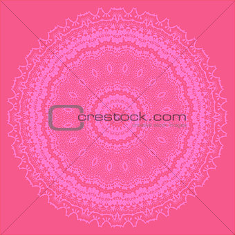 Pink Oriental Geometric Ornament