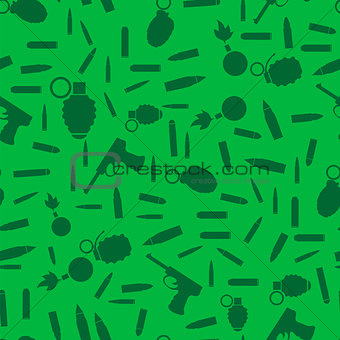 Weapon Silhouette Seamless Pattern