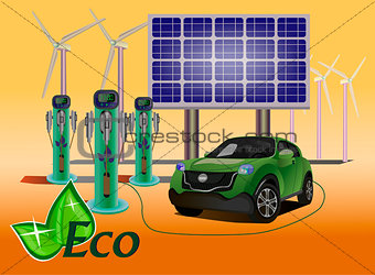 Vector eco environmental technology prolong the life of your descendants