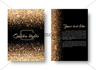 Bling background with glowing lights