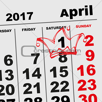 1 April Fools Day Calendar reminder