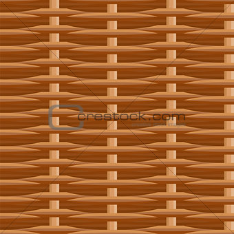 Wicker straw twigs seamless pattern
