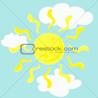 Sun in clouds