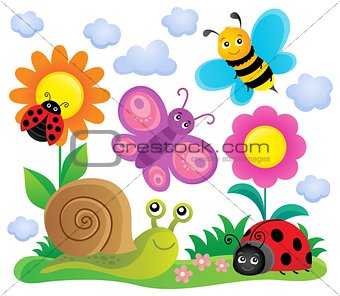 Spring animals and insect theme image 6