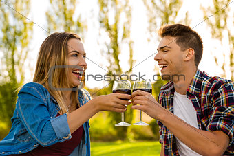 Toasting our love