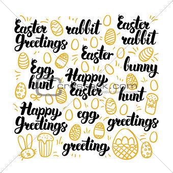 Happy Easter Hand Drawn Lettering