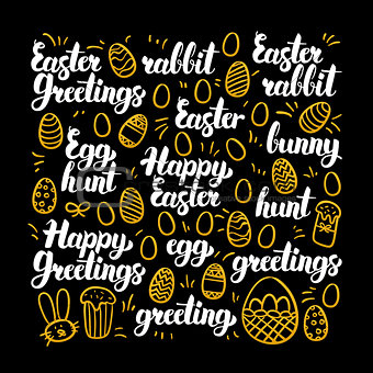 Happy Easter Calligraphy Design