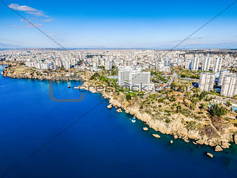 Aerial photograph of Antalya bay
