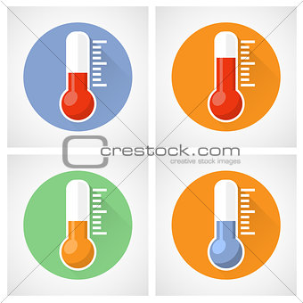 Thermometer icon with scale