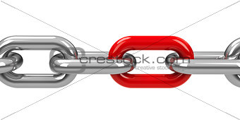 Chain with red link #2