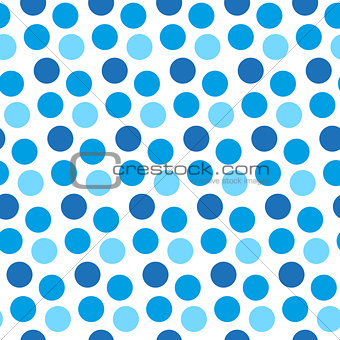 Happy Israel Independence Day seamless pattern with blue polka dot texture. Vector illustration.
