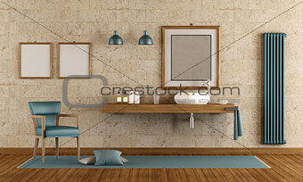 Elegant bathroom with washbasin