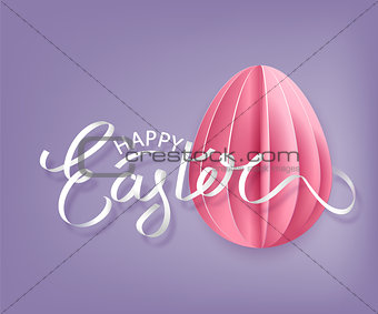 Background with paper egg