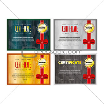 Certificate design set